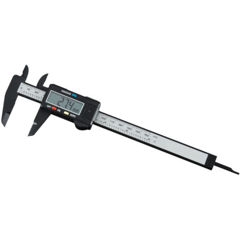 Étrier numérique électronique avec conversion métrique/impériale, outil de mesure précis 0-150mm, couleur noire