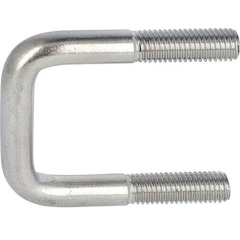 Étrier pour tube carré, sans écrous ni rondelles art. 3575 A4 A 42 tube ø 40/40 M 10 conditionnement : 10