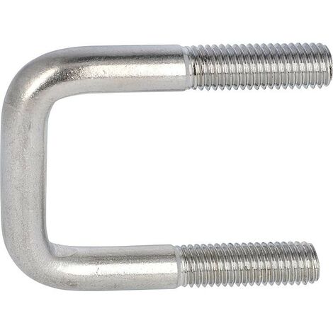 Étrier pour tube carré, sans écrous ni rondelles art. 3575 A4 A 72 tube ø 70/70 M 12 conditionnement : 10