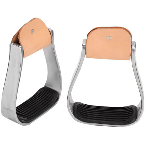 Étriers de selle western en aluminium rembourrés pour équitation