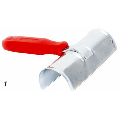 Étrille métallique semi-ronde