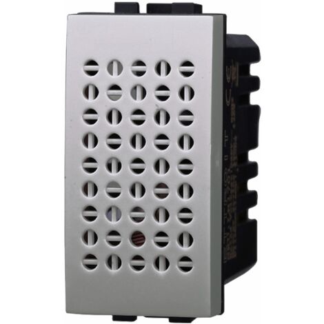 ETTROIT AG1701 Sensore Acustico 1m 1 modulo 220V Grigio serie MOON Compatibile Con Bticino Axolute