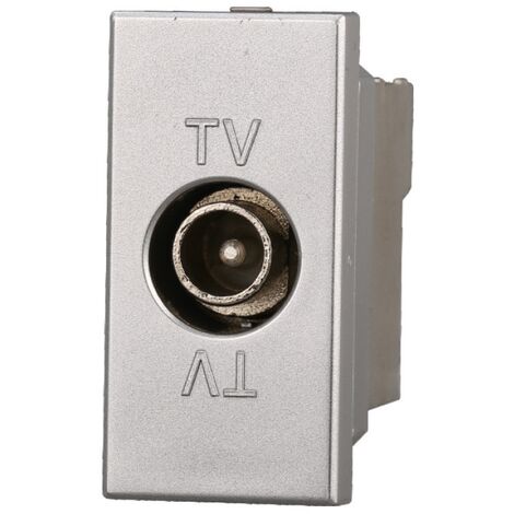 ETTROIT AG2250 Connettore Presa TV Terminale Maschio Colore Grigio Compatibile Con Bticino Axolute