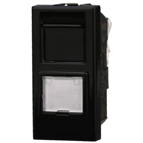ETTROIT AN2356 Connettore Rete Presa Dati RJ45 CAT6 Colore Nero Compatibile Con Bticino Axolute