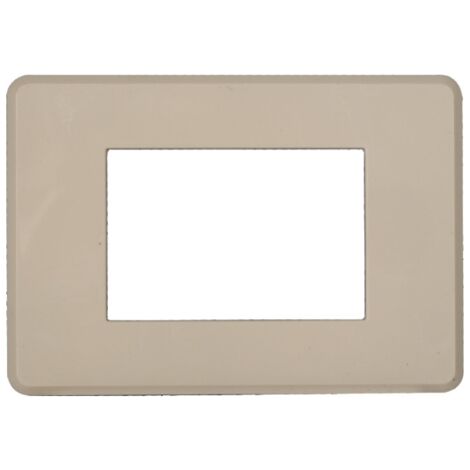 ETTROIT AN87309 Plaque fine 3P Moon Series Couleur sable compatible avec Bticino Axolute Air