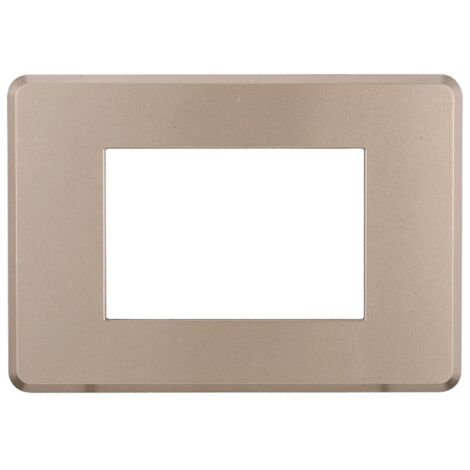 ETTROIT AN87310 Plaque fine 3P couleur Bronze Compatible avec Bticino Axolute Air