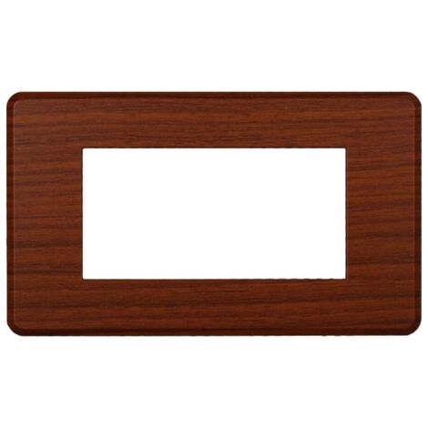 ETTROIT AN87403 Plaque fine 4P couleur bruyère Compatible avec Bticino Axolute Air