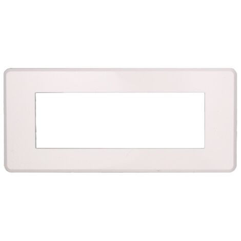 ETTROIT AN87601 Plaque fine 6P série Moon couleur blanche compatible avec Bticino Axolute Air