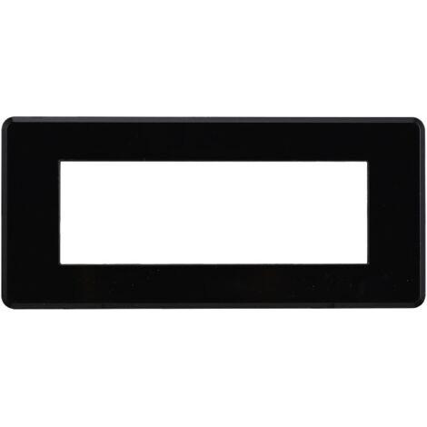 ETTROIT AN87602 Plaque fine 6P série Moon couleur noire compatible avec Bticino Axolute Air