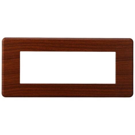 ETTROIT AN87603 Plaque fine 6P Moon Series Briar Couleur compatible avec Bticino Axolute Air
