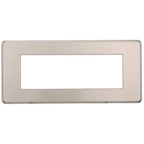 ETTROIT AN87608 Plaque fine 6P Moon Series couleur titane compatible avec Bticino Axolute Air