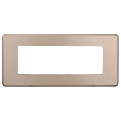 ETTROIT AN87610 Plaque fine fine 6P couleur Bronze Compatible avec Bticino Axolute Air