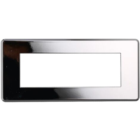 ETTROIT AN87613 6P Plaque fine en chrome poli compatible avec Bticino Axolute Air