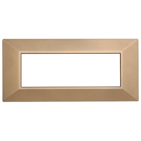 Plaque Carrée Série Espace, 3 Modules, Plastique, Bronze