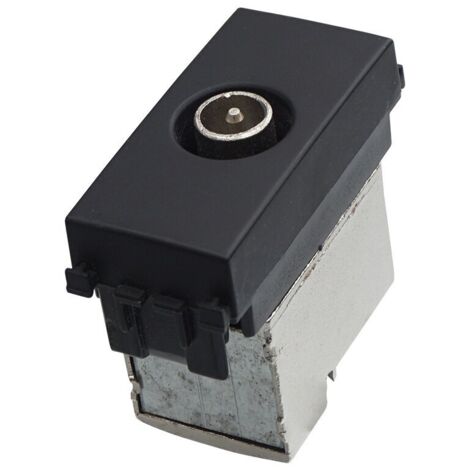 ETTROIT Connettore TV maschio, colore nero, compatibile Vimar Arke VA2250