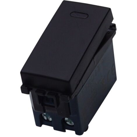 ETTROIT Deviatore 1P 16A colore Nero, compatibile Vimar Arke, VA0801