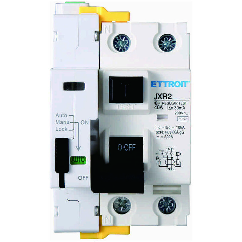 Coupe-circuit différentiel pour rail din 3 modules 2P 40A 230V 30mA 10KA