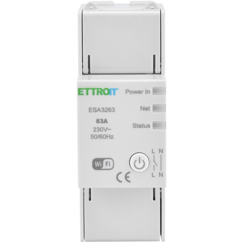 Tuya Wifi Smart Switch 63A sur Rail DIN 2M 1P 220V, App Control