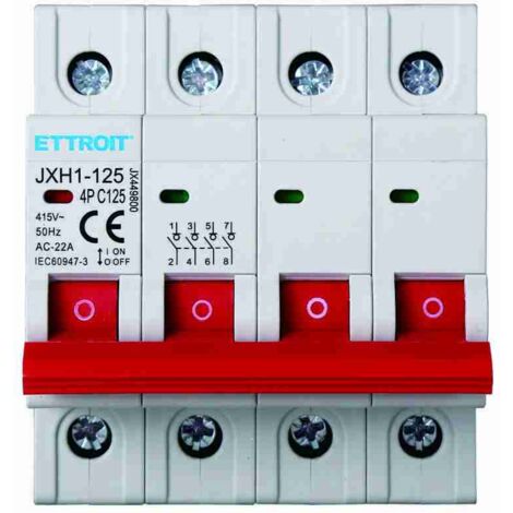 ETTROIT Interrupteur Sectionneur 380V 4P 125A DIN - JX449800