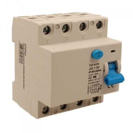 ETTROIT Interruttore Differenziale Puro 4P 40A 300mA 380V 6KA Curva F - JX3440613