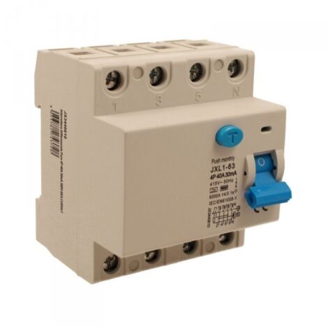 ETTROIT Interruttore Differenziale Puro 4P 40A 30mA 380V 6KA Curva F - JX3440610
