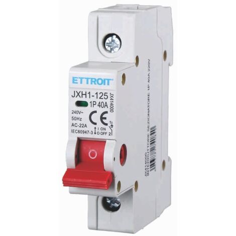 ETTROIT interruttore sezionatore din 1P 40A 220V JX414000