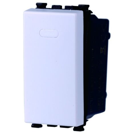 ETTROIT Interruttore unipolare 1P 16A colore bianco compatibile Vimar Arke VA0401B