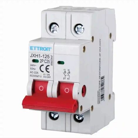ETTROIT INTERRUTTORI DI ISOLAMENTO SEZIONATORI 2P 25A 40A 63A 220V PER BARRA DIN  25