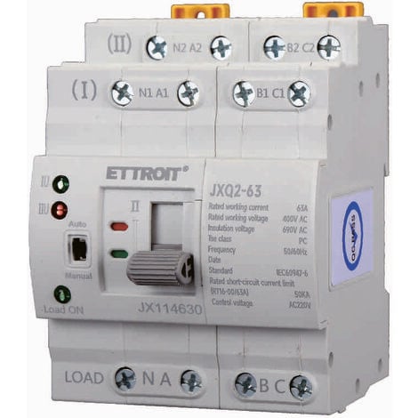 ETTROIT JX114630 ATS Automatischer Transferschalter DIN 400V 63A 4P