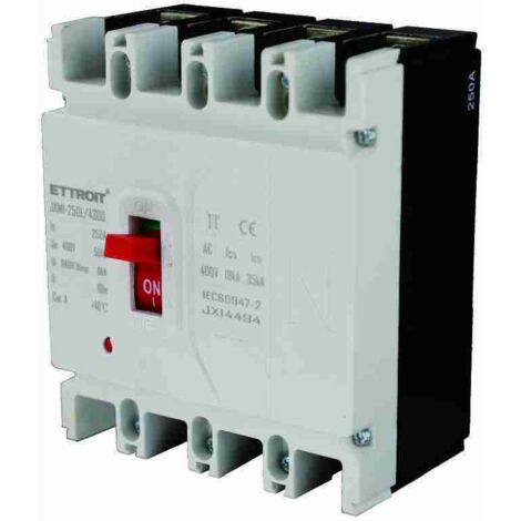 ETTROIT JX14494 mccb Interruttorie Scatolato Magnetotermico 4P 250A 380V-35KA