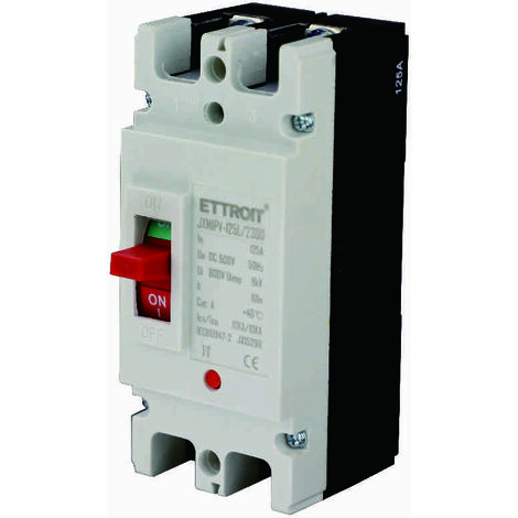 ETTROIT JX15298 MCCB MCB Kompaktleistungsschalter 2P 125A DC 500V-10KA