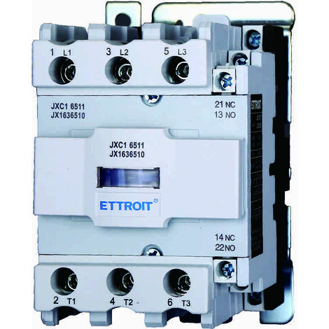 ETTROIT JX1636510 Contacteur AC 24V 50/60Hz Bobine 3P 3 pôles Normalement ouvert Ie 65A Ue 380V