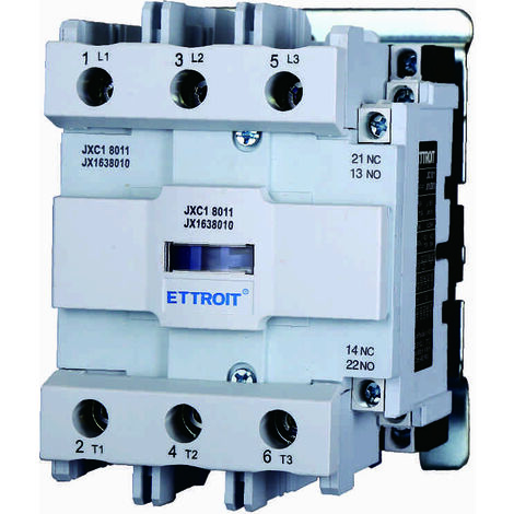 ETTROIT JX1638010 JXC1 Schütz AC 24 V 50/60 Hz Spule 3P 3 Pole Normalerweise offen Ie 80 A Ue 380 V