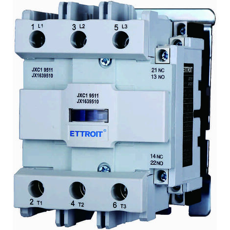 ETTROIT JX1639510 Contacteur AC 24V 50/60Hz Bobine 3P 3 pôles Normalement ouvert Ie 95A Ue 380V