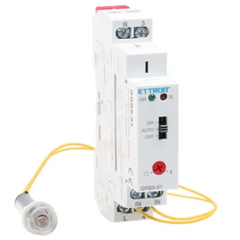ETTROIT JX18103 INTERRUTTORE CREPUSCOLARE SU GUIDA DIN CON SENSORE FOTOELETTRICO AC 220V 16A