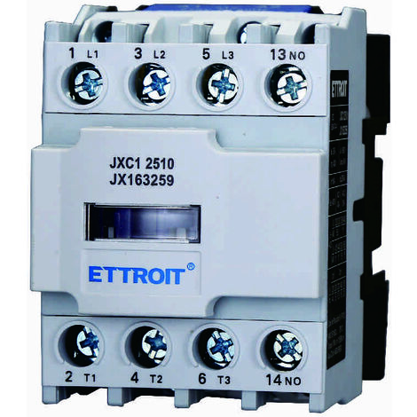 ETTROIT JXC1 AC-Schütz 220 V, 50/60 Hz, Spule 3P, 3 Pole, normalerweise offen, Ie 25 A, Ue 380 V – JX163259