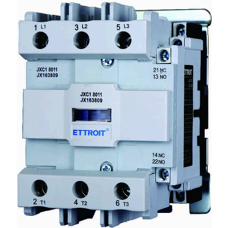 ETTROIT JXC1 Contattore AC 220V 50/60Hz Bobina 3P 3 poli Normalmente aperto Ie 80A Ue 380V - JX163809