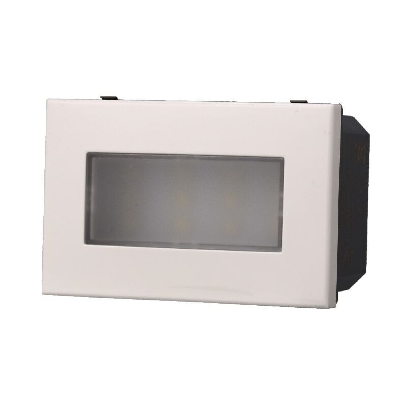 Image of Ettroit - Lampada led segnapasso 2.4W 220V luce bianco freddo 6000K da incasso compatibile Bticino Axolute colore bianco AB0303 - Bianco