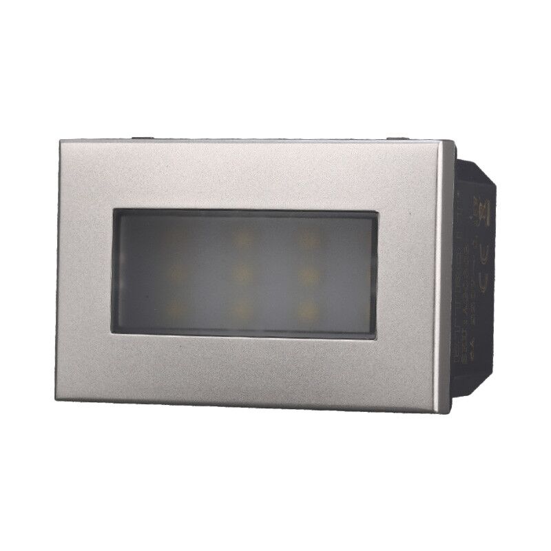 Image of Ettroit - AG0303 Lampada Led Segnapasso 3P 220V Grigio 6000K Compatibile Con Bticino Axolute - Grigio