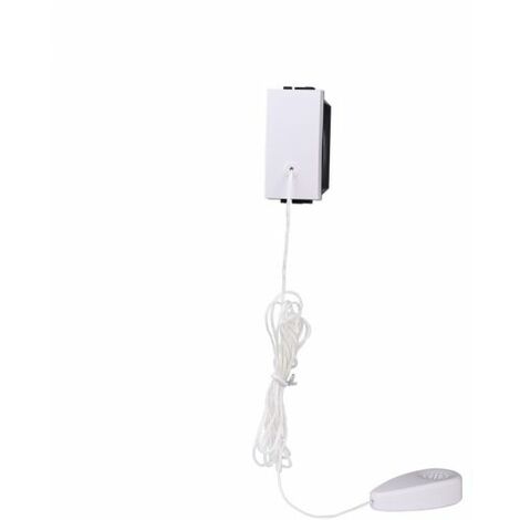 Ettroit Modulo serie Space pulsante tirante bianco 10A compatibile BTicino Living - LB1101