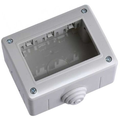 ETTROIT MT2503 Hydrobox 3-Modul-Outdoor-Box IP40-Gehäuse 3P-Kappe kompatibel biticino matix