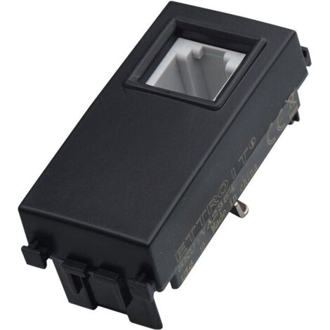 ETTROIT presa telefonica RJ11 connettore telefono colore NERO compatibile Vimar Arkè - VA2354