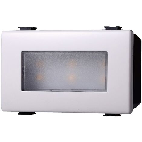 Ettroit Segnapasso Led Lampada 3P Moduli 220V ON/OFF 3000K Compatibile Matix MT0323
