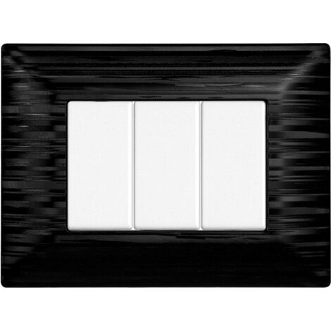 Ettroit Serie Solar Placca 503 3P Moduli Nero Satinato Compatibile Matix MT85314