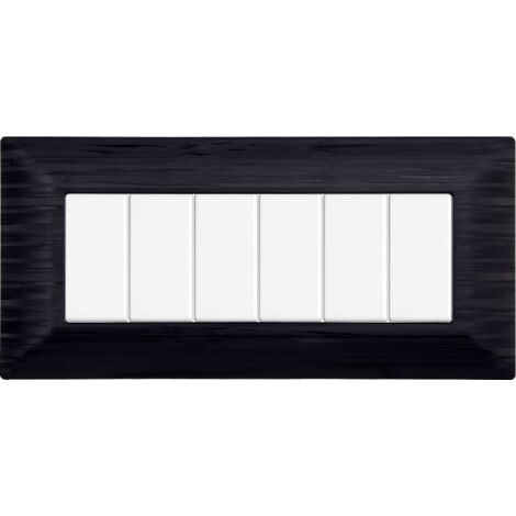 Ettroit Serie Solar Placca 506 6P Moduli Nero Satinato Compatibile Matix MT85614