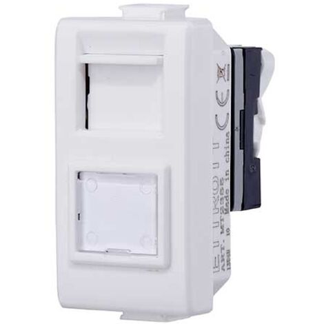 Ettroit Serie Solar Presa Lan Ethernet Cat6 rj45 Compatibile Bticino Matix MT2356