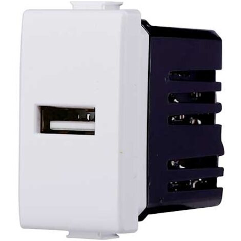 Ettroit Serie Solar Presa USB 2.1Amh Compatibile Bticino Matix MT2401