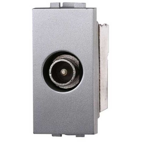 Ettroit Serie Space Presa Tv Connettore Maschio Silver Tech Compatibile Bticino Living LG2250