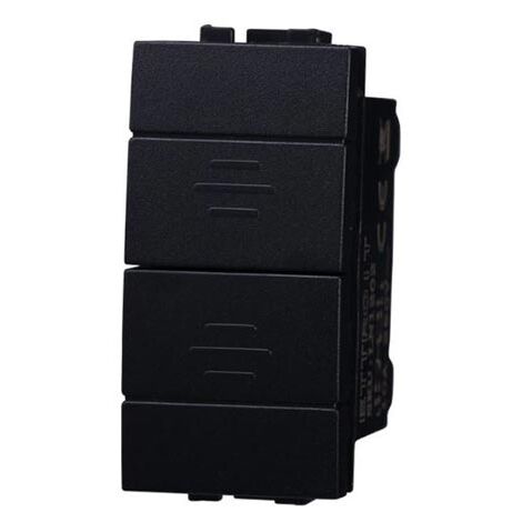 Ettroit Serie Space Pulsante Doppio Saliscendi Tapparella 1p 10A Compatibile Bticino Living LN1202