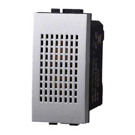 Ettroit Serie Space Suoneria 6a 220v  Silver Tech Compatibile Bticino Living LG1601